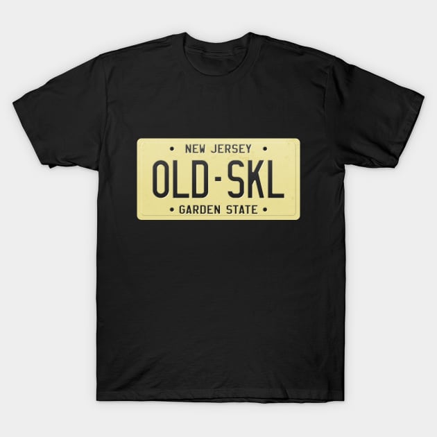 OLD-SKL New Jersey License Plate T-Shirt by PlasmicStudio